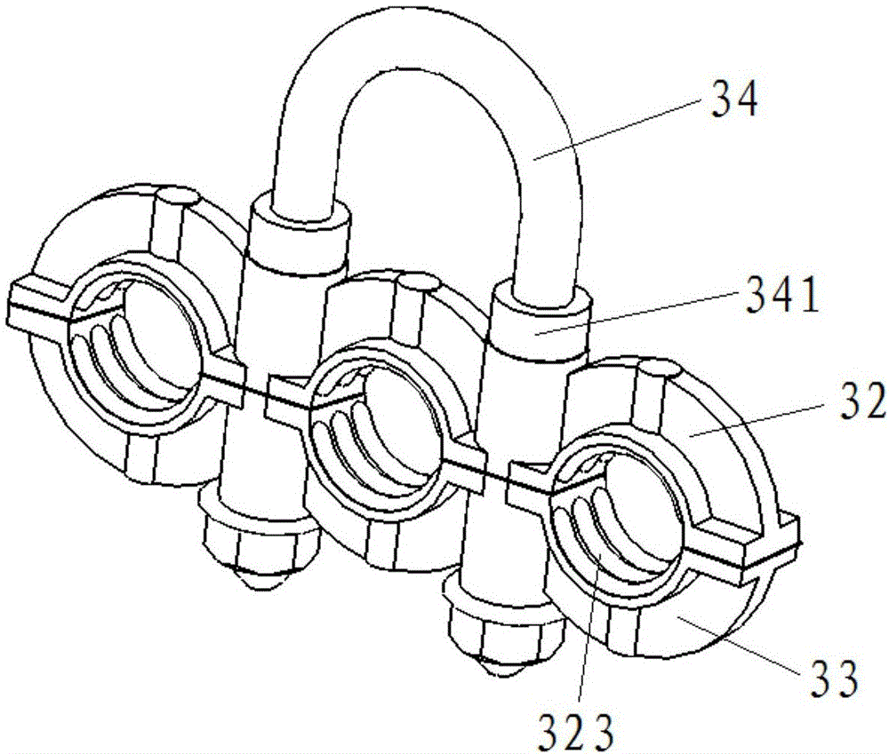 牵引车螺旋管固定保护装置的制作方法