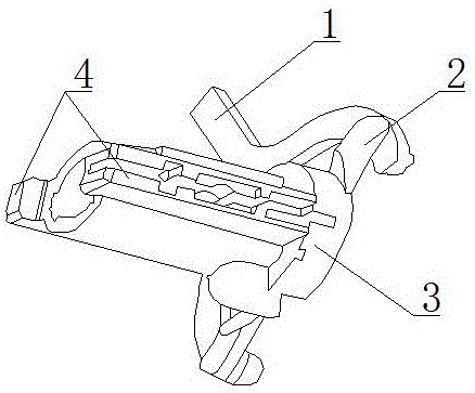 一種點火鎖殼壓鑄澆口模具的制作方法與工藝