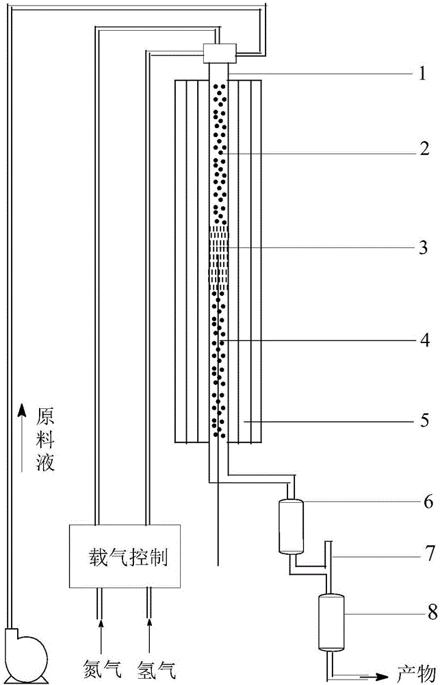 一種固定床連續(xù)催化加氫制備二氨基萘的方法與流程