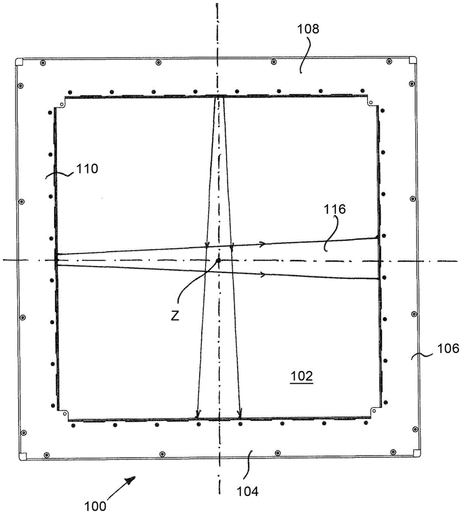 用于无接触地光学确定穿透位置的测量框架及配属的测量方法与流程