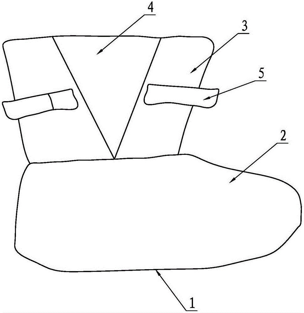 一種舒適便捷式防滲漏醫(yī)用鞋套的制作方法與工藝