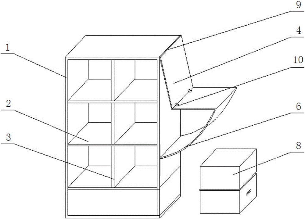 一種帶有簡易書桌和座椅的書柜的制作方法與工藝