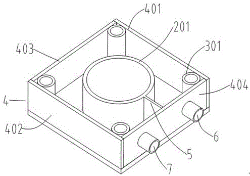 一種高溫風機軸承用冷卻器的制作方法與工藝