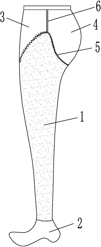 双层脚底按摩连裤袜的制作方法与工艺