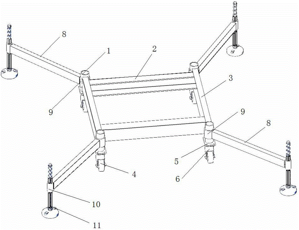 转位式扩展支撑柱架的制造方法与工艺