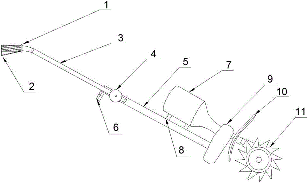 一种可折叠手扶式除草机的制造方法与工艺