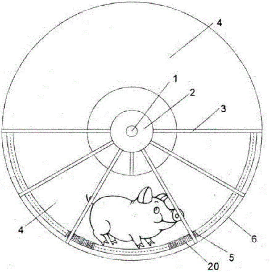 养猪厂专用猪减肥大转轮装置的制造方法
