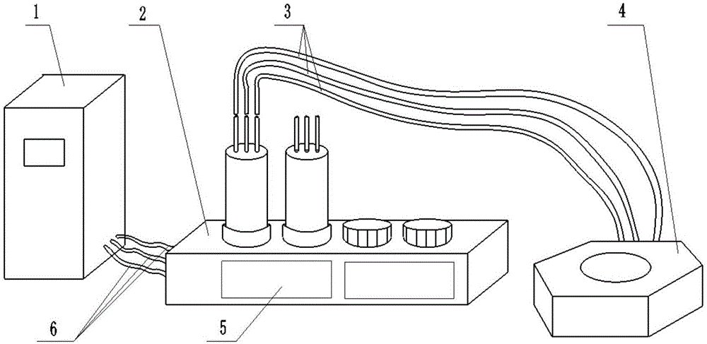 一种电磁搅拌器线圈与电控系统驱动电源的连接装置的制造方法