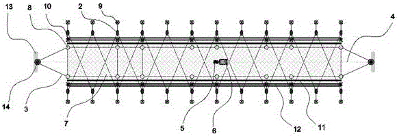 一种柔性悬索式大规模浅海围网的制造方法与工艺