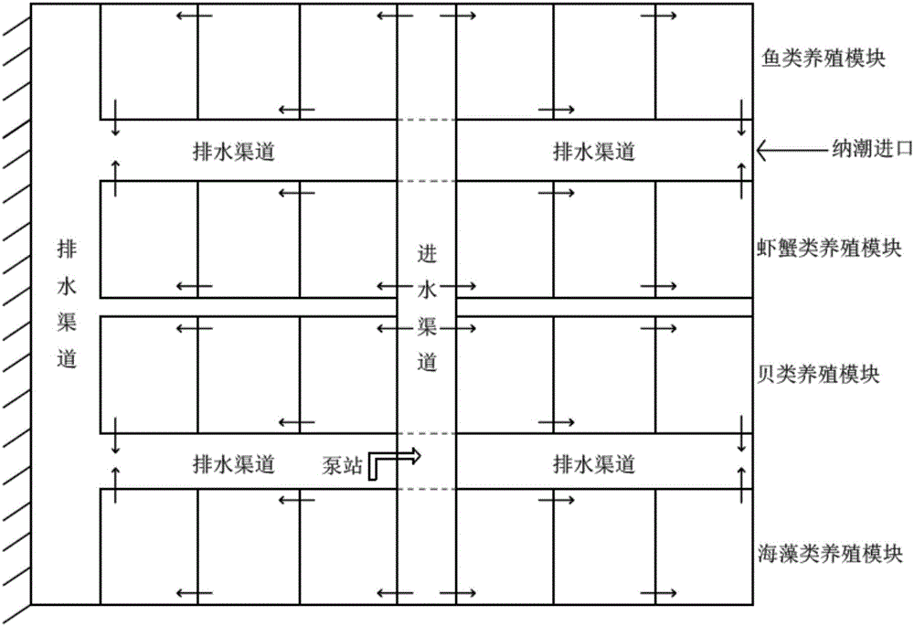 一種陸基海水多營養級復合生態養殖系統的制造方法與工藝