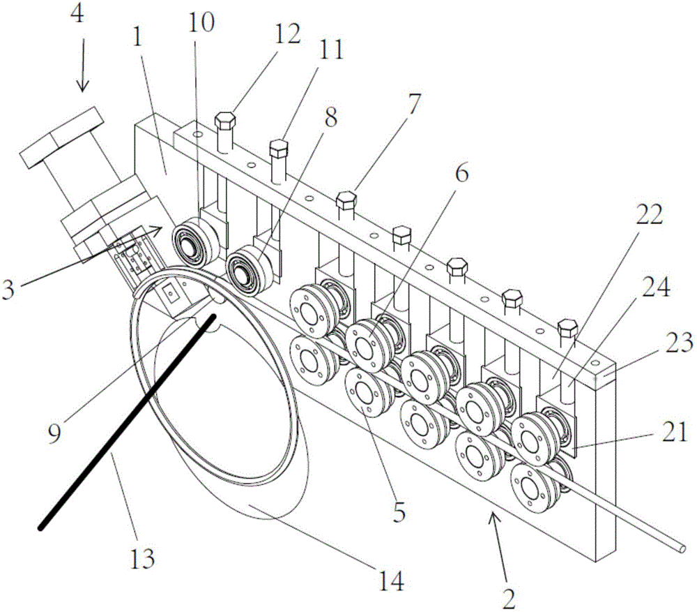 一种篮圈钢材自动卷圆机的制造方法与工艺