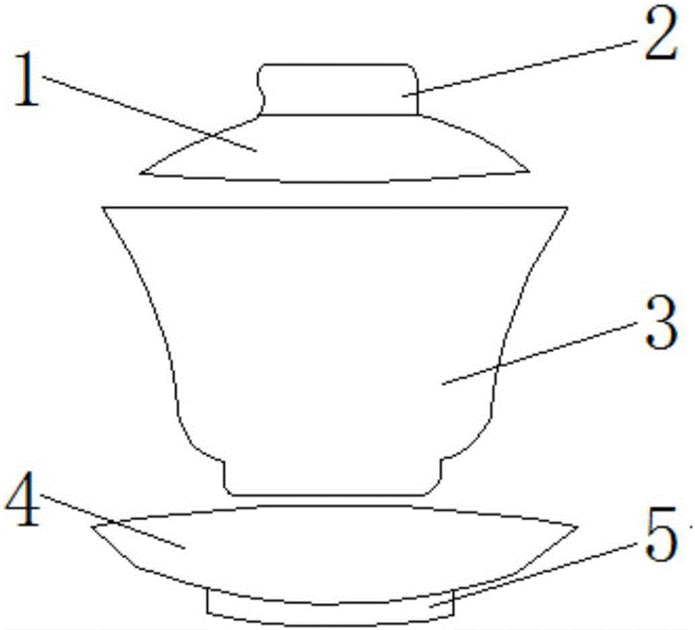 一种磁力吸附盖子的陶瓷茶具的制造方法与工艺