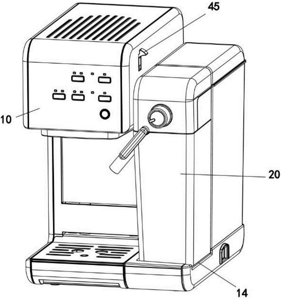 一种咖啡机的奶盒安装结构的制造方法与工艺