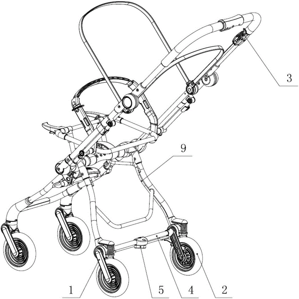 一种婴儿推车的手动刹车结构的制造方法与工艺