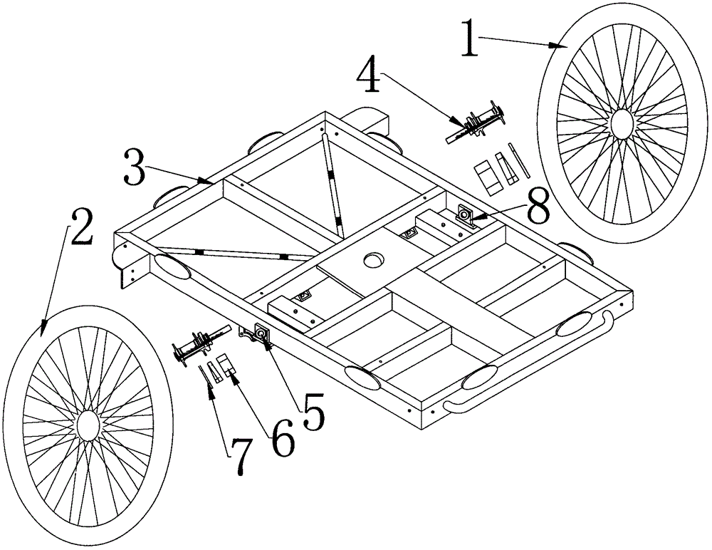 一种稳定的三轮车的车轮连接结构的制造方法与工艺