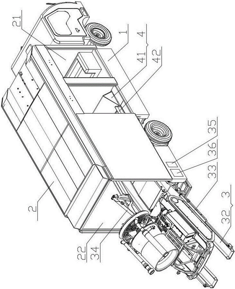 本發明涉及一種特種車輛,具體是一種適用於消防指揮作業的消防指揮