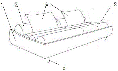 一种具有沙发和床功能的多方向坐具的制造方法与工艺