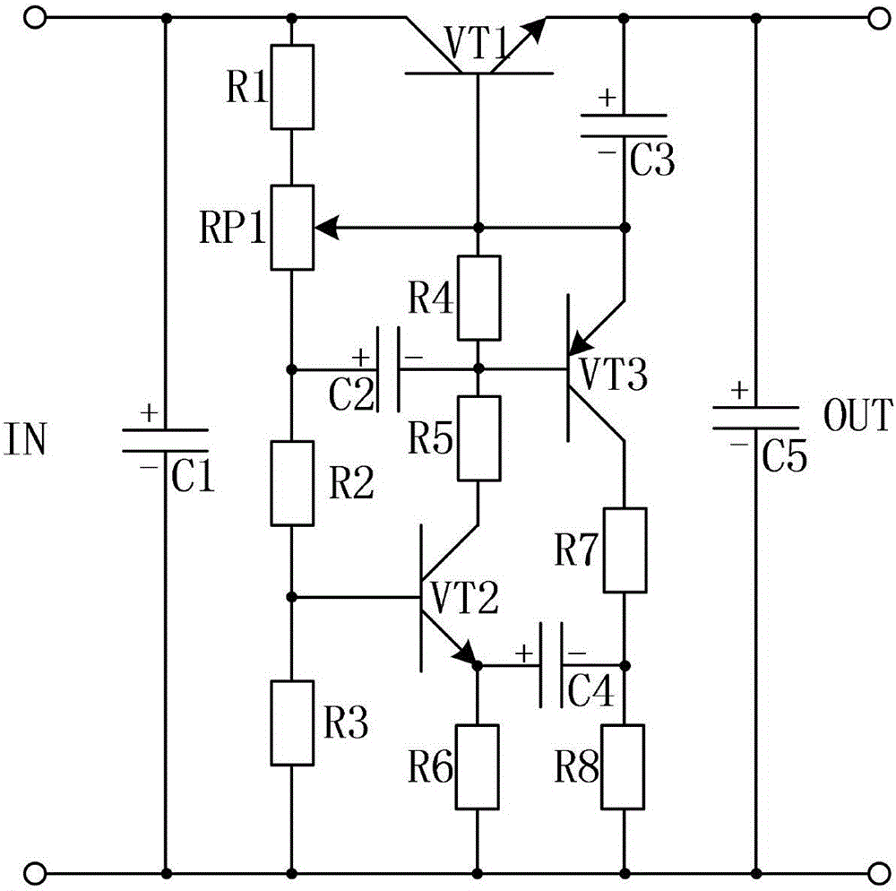 陶艺拉坯机照明系统用稳压电路的制造方法与工艺