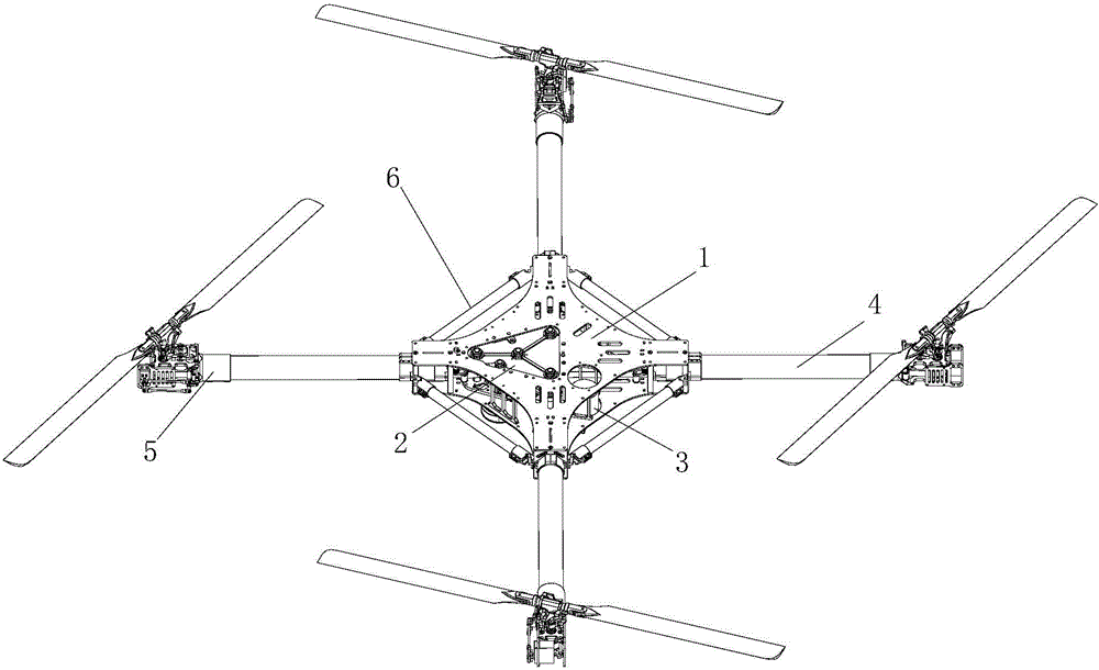 一種單電機(jī)驅(qū)動(dòng)四旋翼無人機(jī)的制造方法與工藝