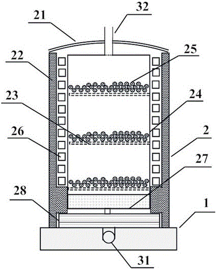 磁性粒状吸附剂吸附提铀的磁稳定床装置的制造方法
