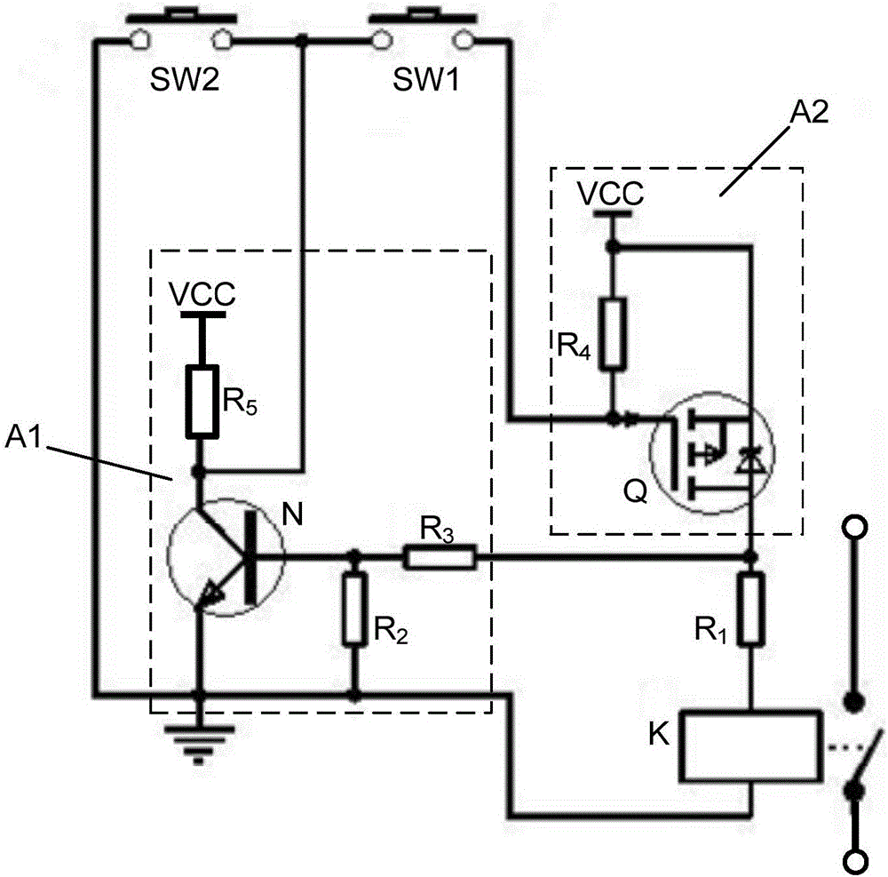 一種空壓機啟停控制電路的制造方法與工藝