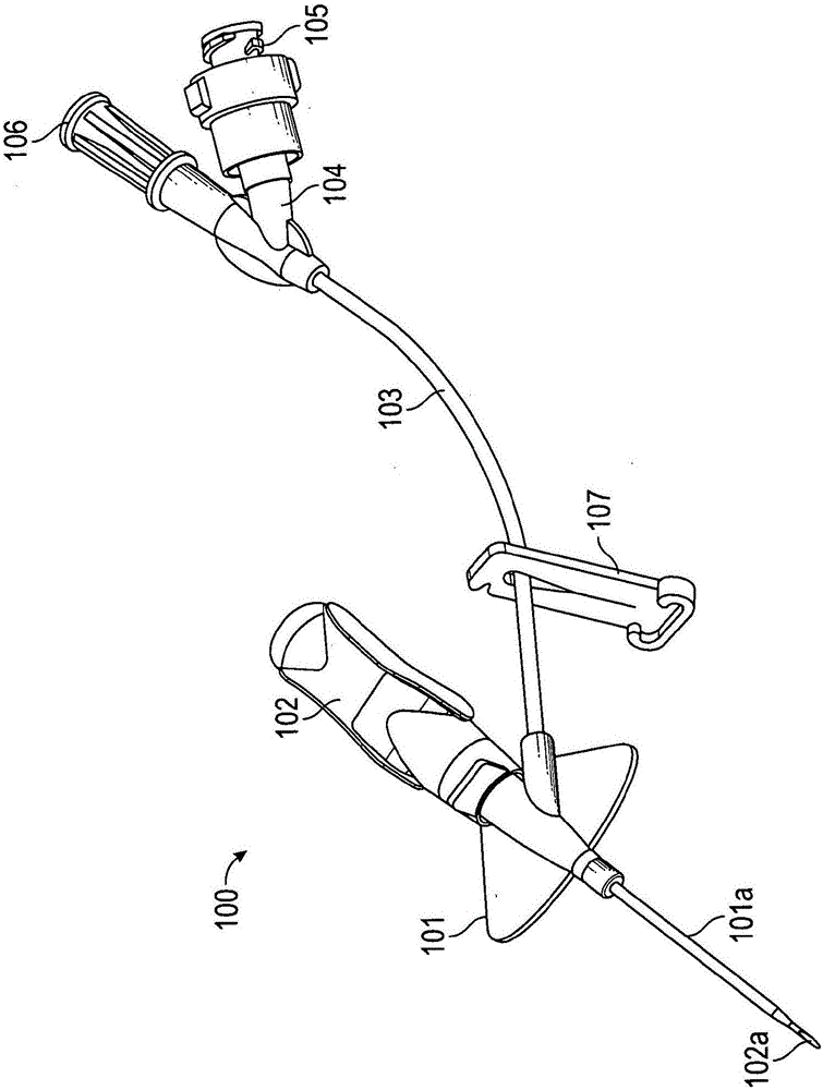 具有倾斜桨状握把的静脉接入装置的制造方法