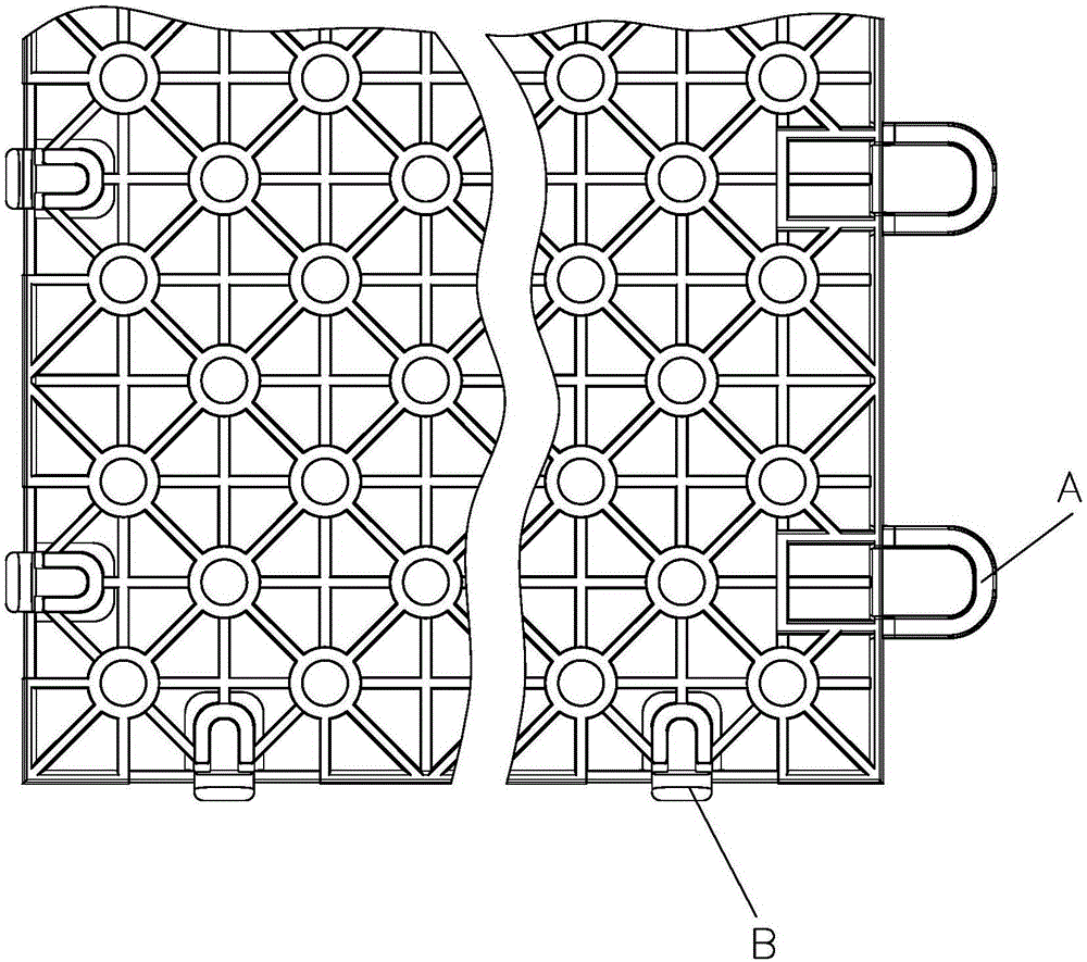 一种组合式运动地板的锁扣结构的制造方法与工艺