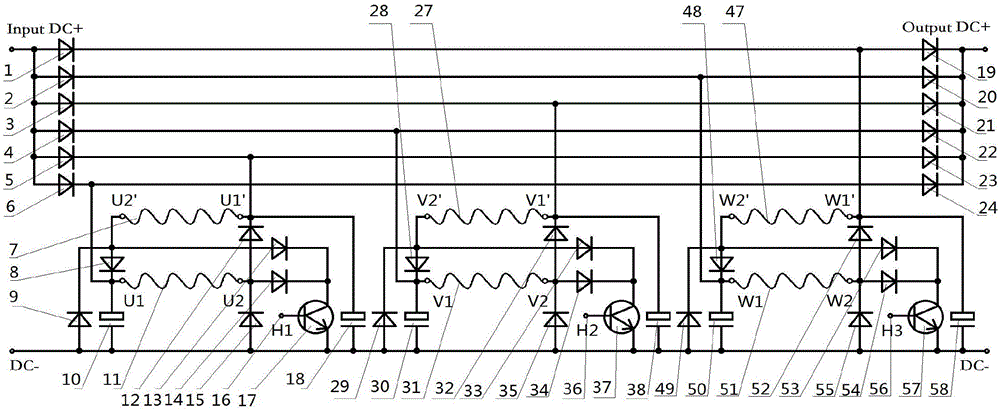 一種雙電動機(jī)發(fā)電電路的制造方法與工藝