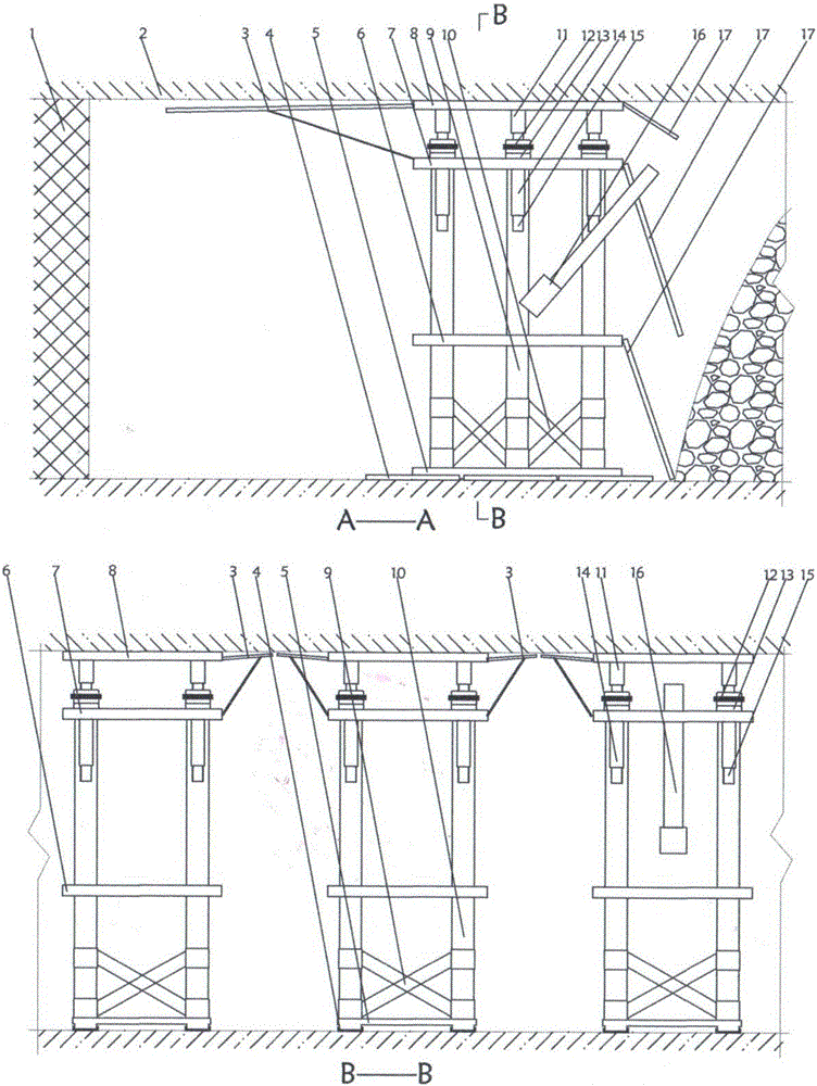 组合支架盾构式全面采矿法的制造方法与工艺