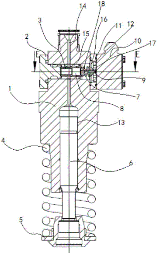 一种单体泵回油压力调节结构的制造方法与工艺