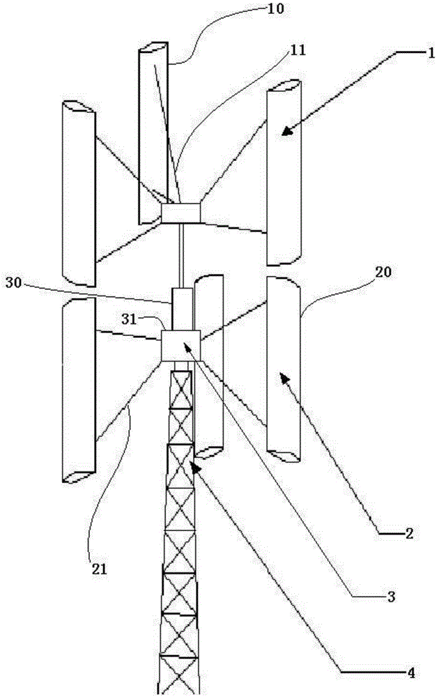 相向旋转垂直轴式风力发电机控制系统的制造方法与工艺
