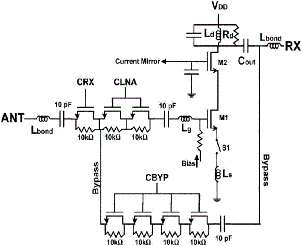 用于5GHzWiFi通信带bypass通道低噪声放大器统一匹配系统的制造方法与工艺