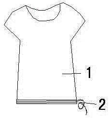 一種帶有繩子的阻燃短袖的制造方法與工藝