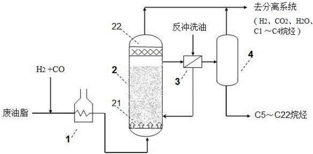 一种废油脂直接制备正异构烷烃的方法与制造工艺