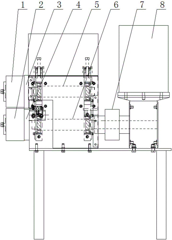 一种电梯围裙板板边成形装置的制造方法