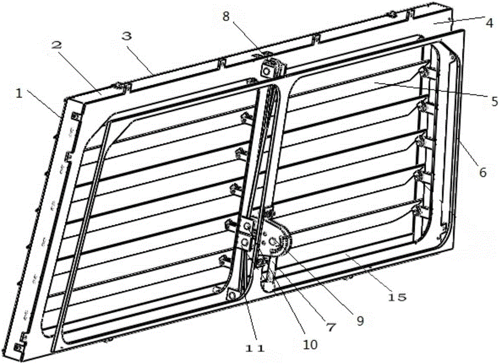 一种具有绳索联动的特种车梯形前风窗防护装置的制造方法
