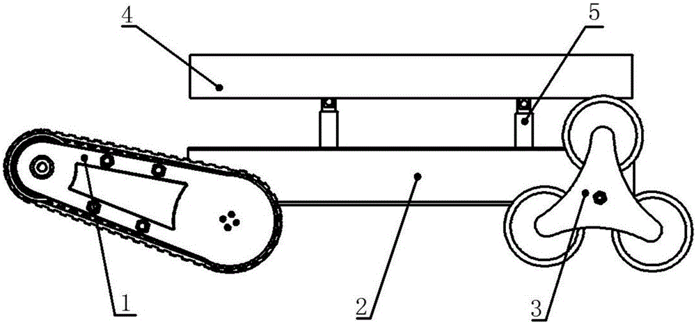 一种轮履结合辅助搬运爬楼梯机器人的制造方法与工艺