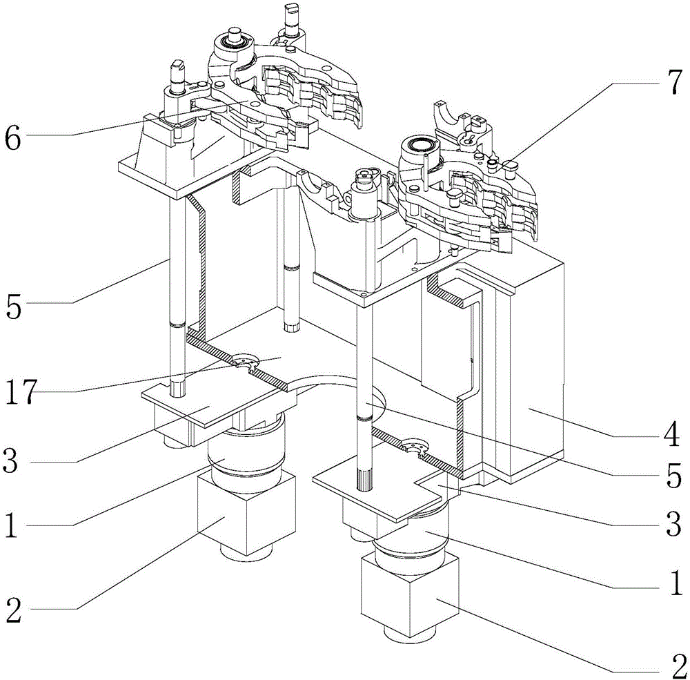 制瓶机用初型模及成型模开关驱动机构的制造方法与工艺