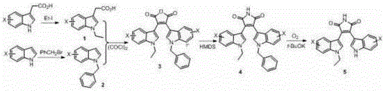 一种双吲哚马来酰亚胺生物碱HD‑ZWM288在制备抗肿瘤微管抑制剂药物的应用的制造方法与工艺