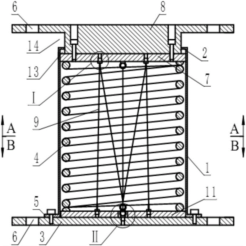 一种反压式螺旋压缩弹簧阻尼器的制造方法与工艺