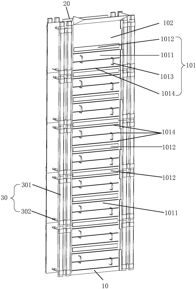可滑移提升式构造柱钢模板及其施工方法与制造工艺