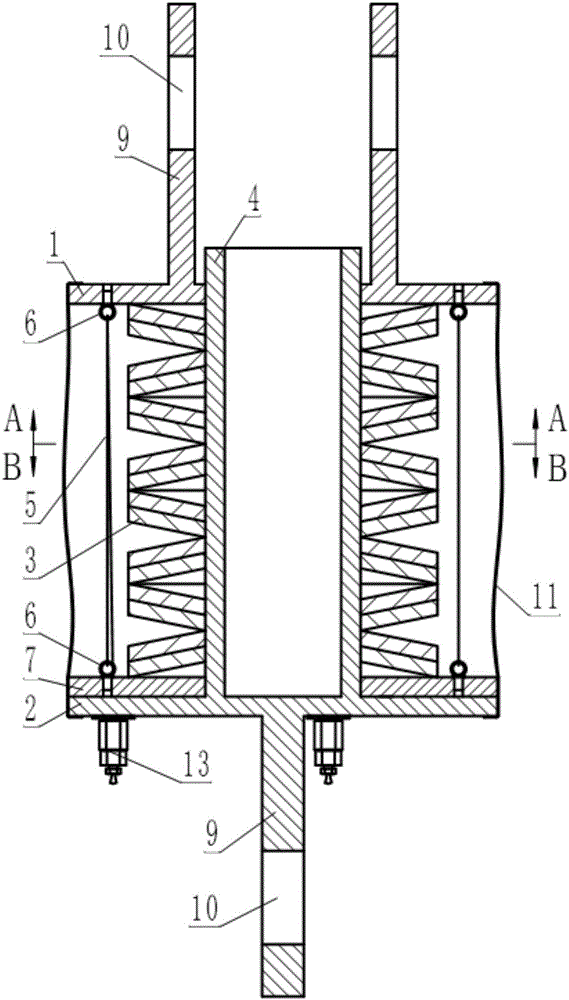 一种刚度可调的反压蝶形弹簧阻尼器的制造方法与工艺
