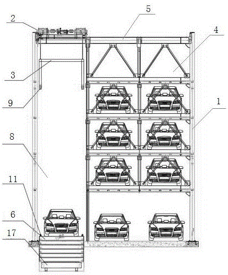 升降横移抓取机械式立体停车设备的制造方法与工艺