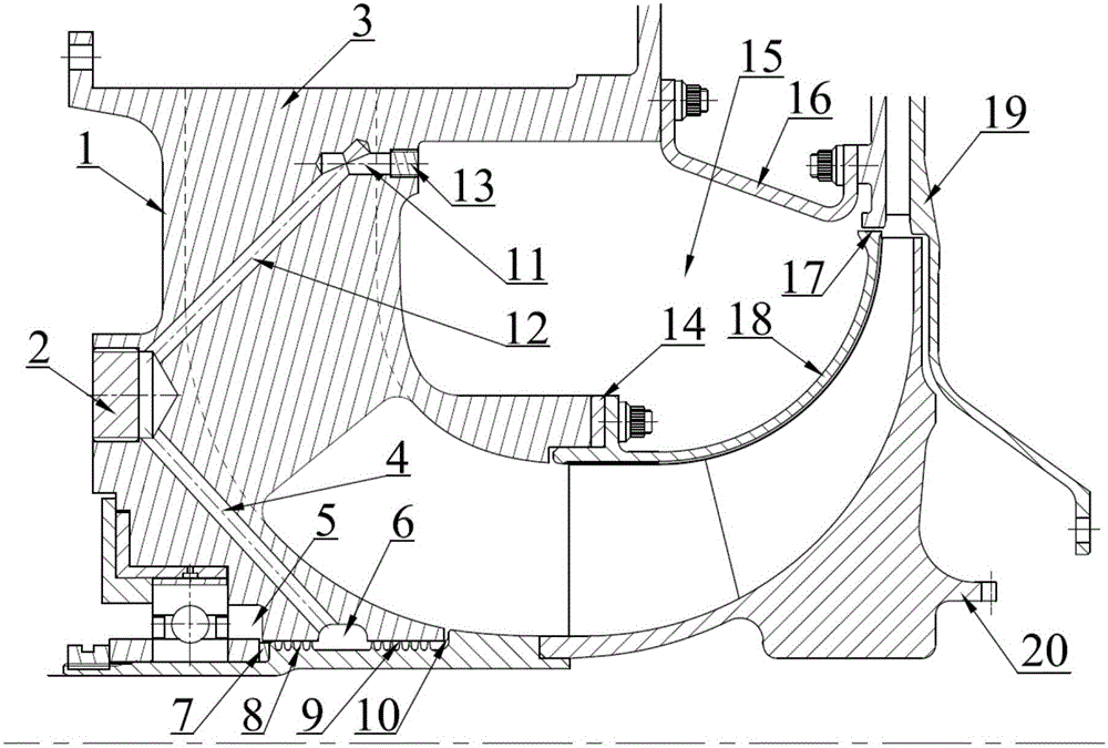 一種可調(diào)節(jié)的離心壓氣機(jī)環(huán)縫引氣結(jié)構(gòu)的制造方法與工藝