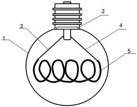 一种带自成型结构灯丝的灯泡的制造方法与工艺