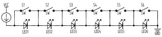 一种单路恒流驱动控制多个LED像素点的电路调光控制逻辑的制造方法与工艺
