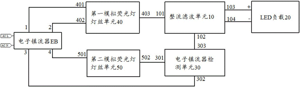 一种用于电子镇流器输入的LED光源驱动控制电路的制造方法与工艺