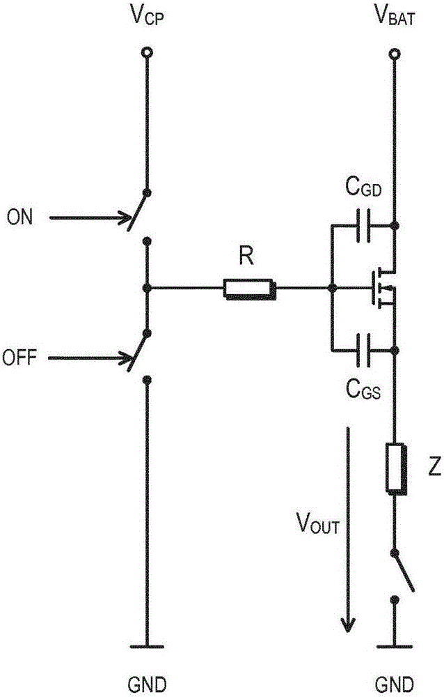 用于控制高侧开关元件的转换速率的电路的制造方法与工艺