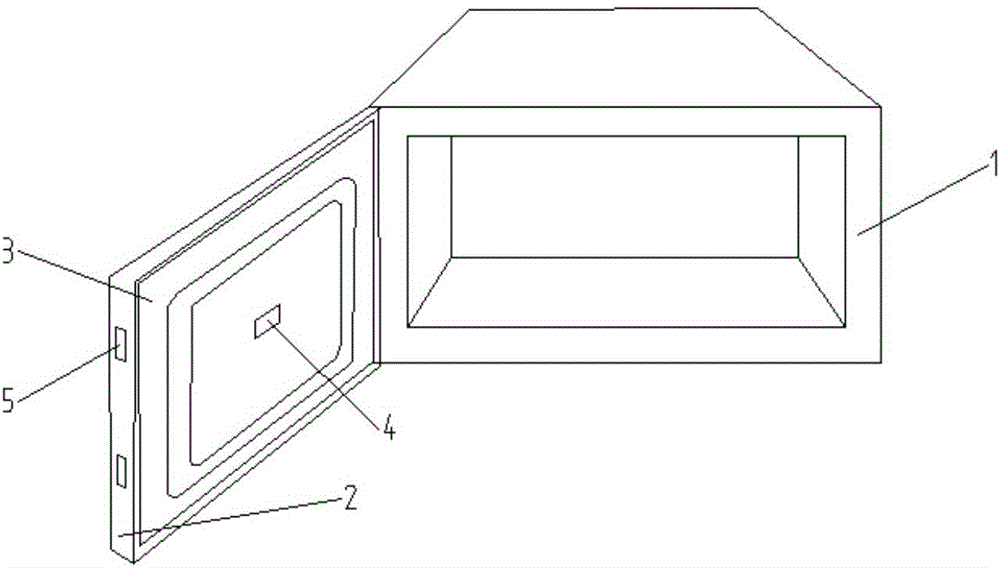 防微波泄露装置的炉门结构的制造方法