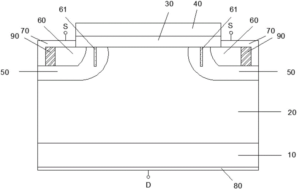 一种垂直双扩散金属氧化物半导体场效应晶体管的制造方法与工艺